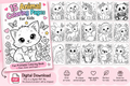 15 Animal Coloring Pages for Kids – Printable PDF